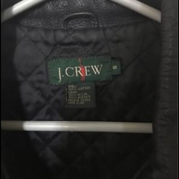 J.Crew Genuine Black Leather size S/M Unisex - Picture 3 of 5